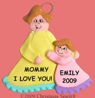 Mom and Daughter Ornament